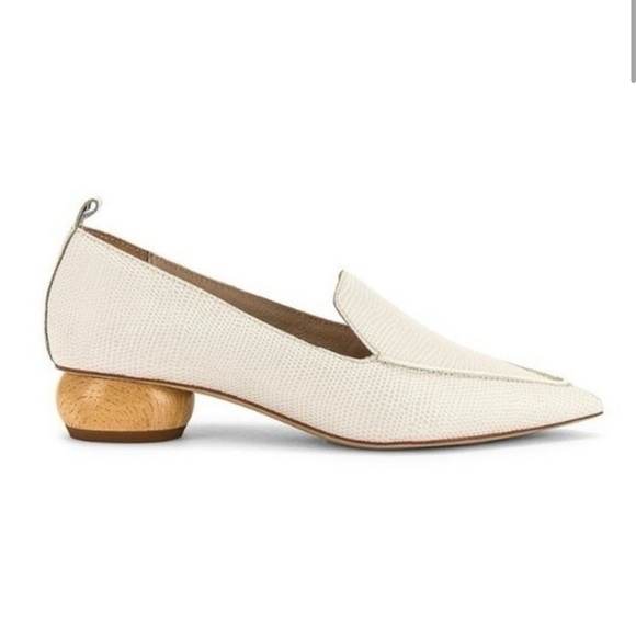 Jeffery Campbell Viona Lizard Embossed Pointed Toe Loafers - Picture 8 of 8